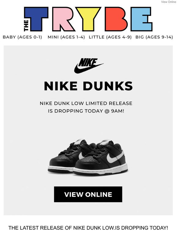 Nike Dunk Low Dropping @ 9am!