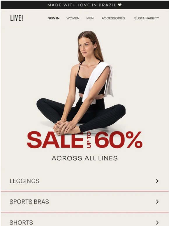 All lines up to 60% OFF*