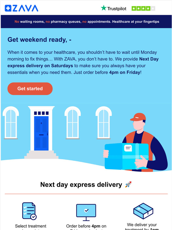 Order by 4pm today for weekend delivery, — 🚀