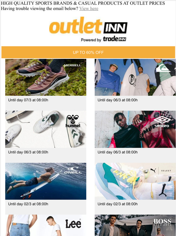 UMBRO, HUMMEL, QUIKSILVER, MERRELL