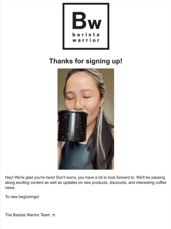 Thanks for signing up!