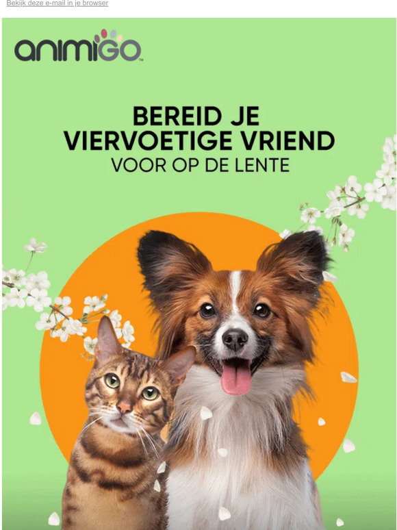 Bereid je viervoetige vriend voor op de lente