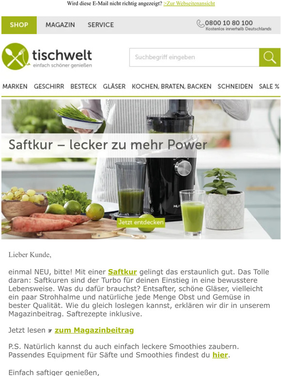 Saftkur – lecker zu mehr Power