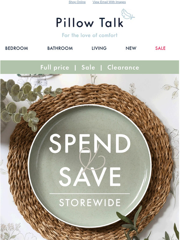 Spend & Save + a further 25% off clearance 🛒