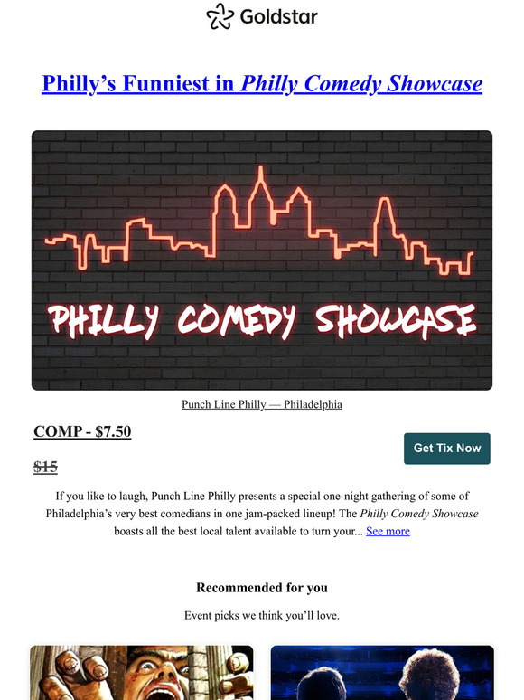 goldstar: Inside: Tickets to "Philly All-Pro Comedy Showcase" and more ...