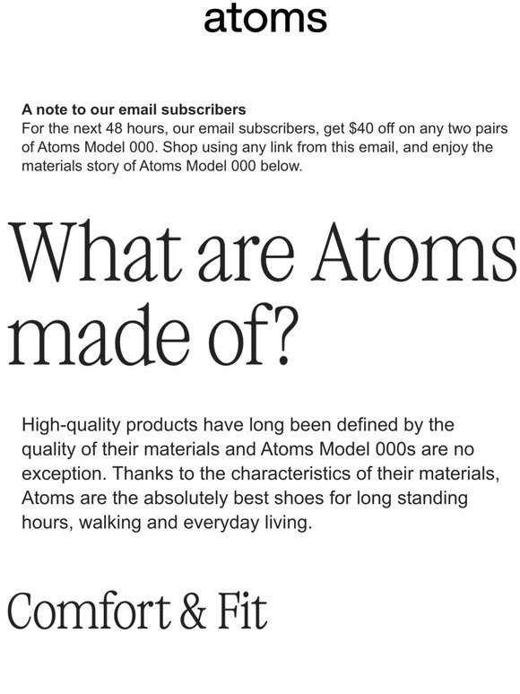What are Atoms made of? 👟🎨🔬
