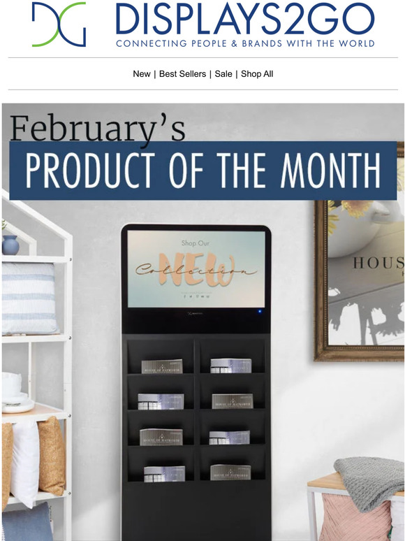 Displays2go February's Product of the Month is Here! Milled