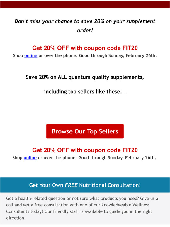 20% OFF Ends Sunday!