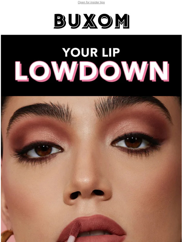 BUXOM Cosmetics The lowdown on plumper lips 💋 Milled