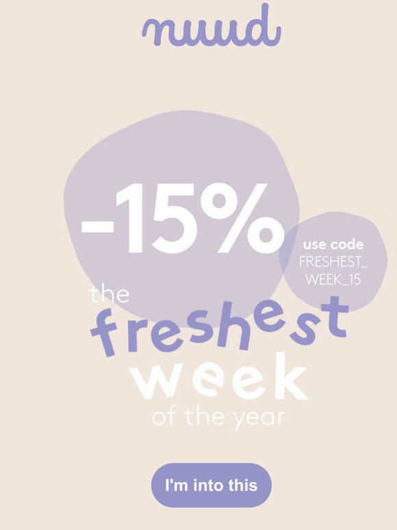 The Freshest Week ends tomorrow at 20:00 CET