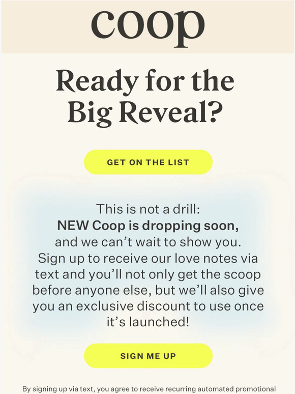 We can’t keep this secret much longer…
