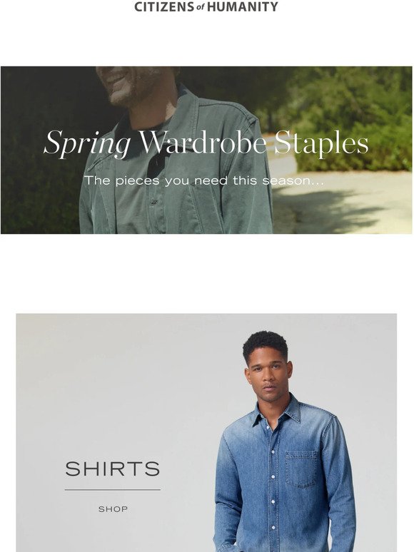 Men's Spring Wardrobe Staples
