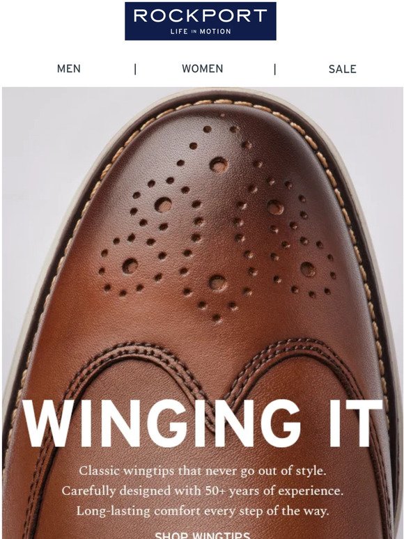Wingtips for the win.