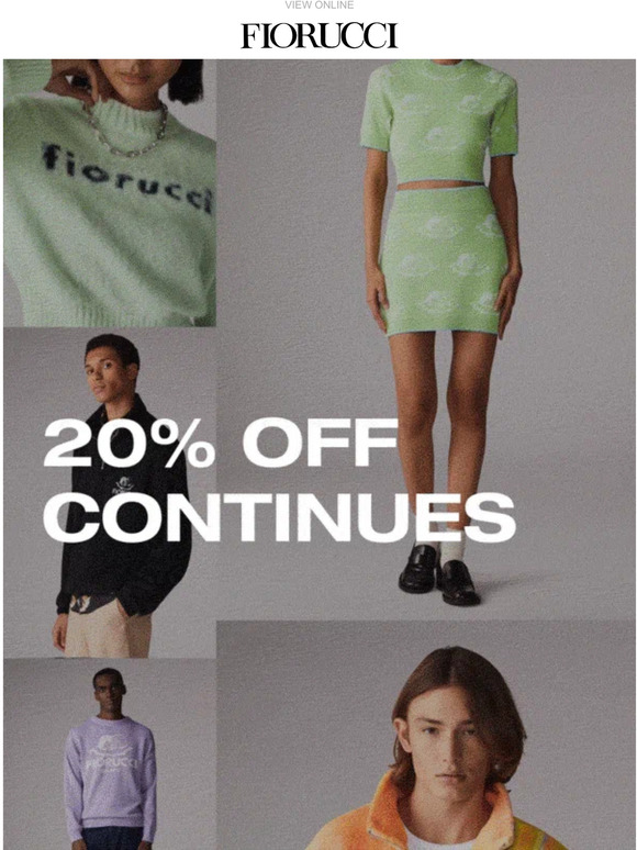 ⚡️ 20% off everything continues