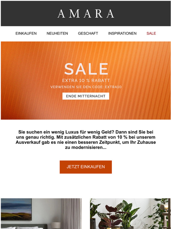 Zusätzliche 10 % Rabatt auf unseren Sale | Verwenden Sie den Code: EXTRA10