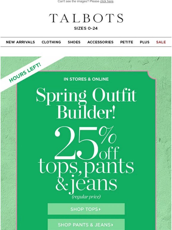 SHOP NOW to save on NEW SPRING LOOKS!