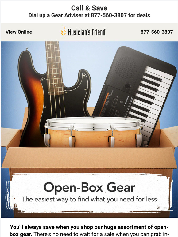 Save every day with open-box gear