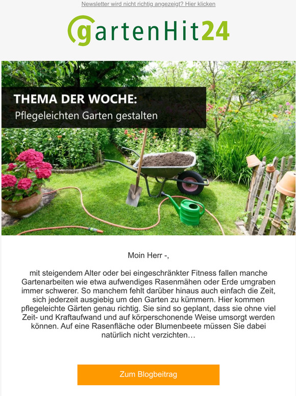 Pflegeleichten Garten gestalten!