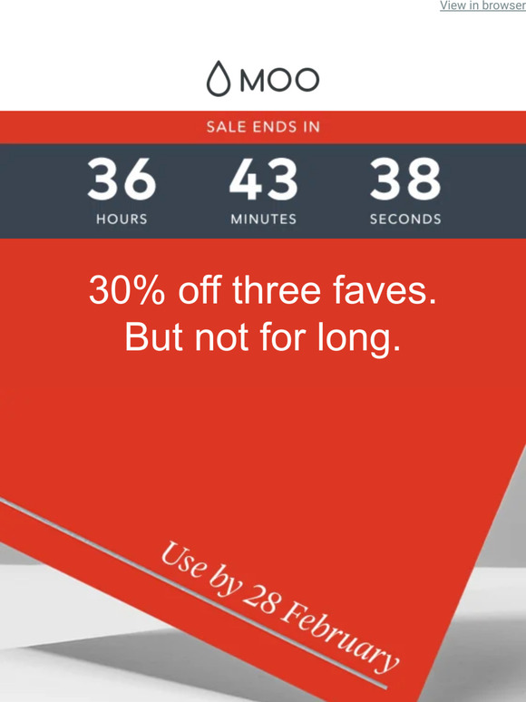 Just enough time to get 30% off ⏱️ 👉