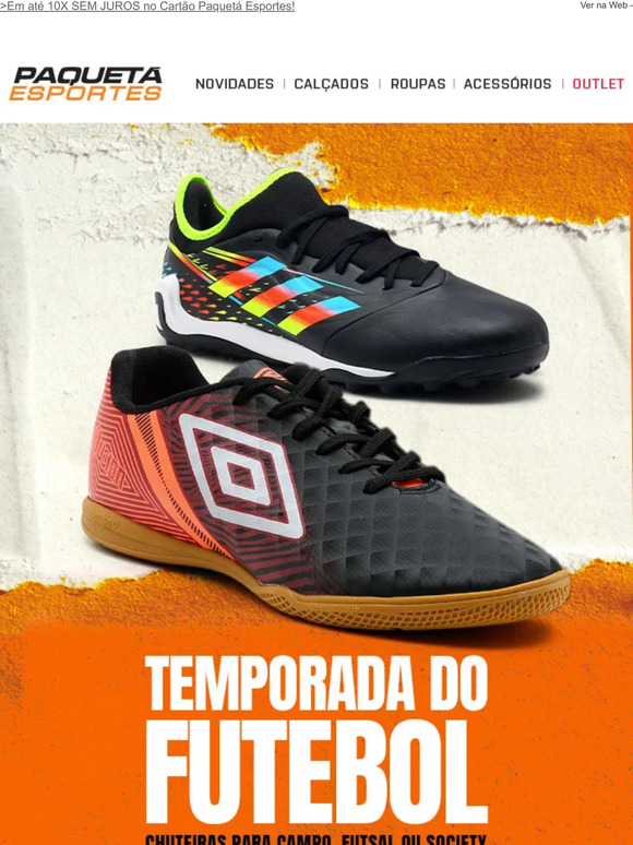 Paqueta esportes 2024 chuteiras futsal