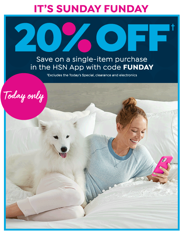 HSN Sunday Funday 💙 20 Off in the HSN App Milled