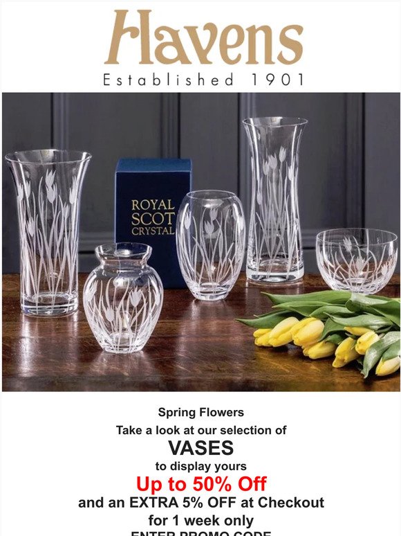 VASES UP TO 50% OFF 💐