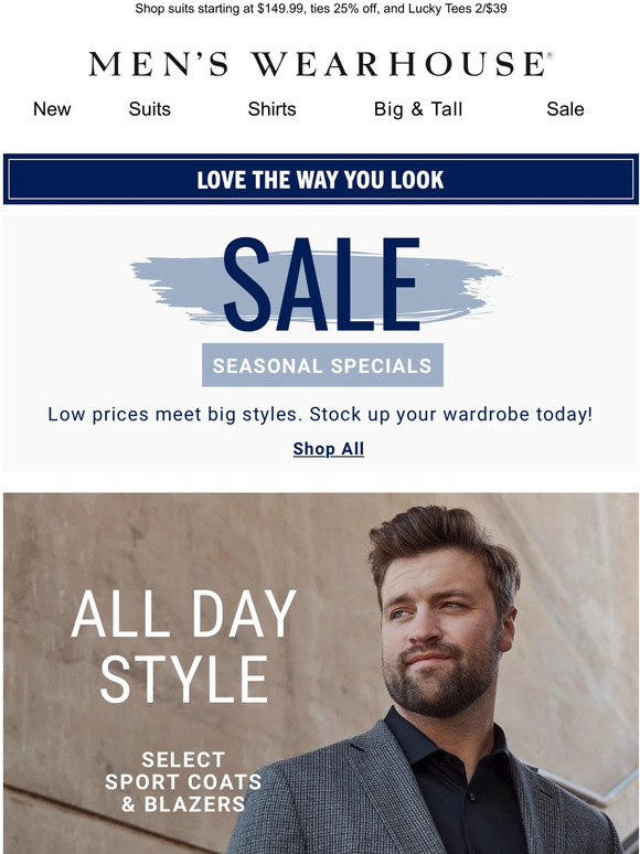 Men's Wearhouse There's still time! Milled