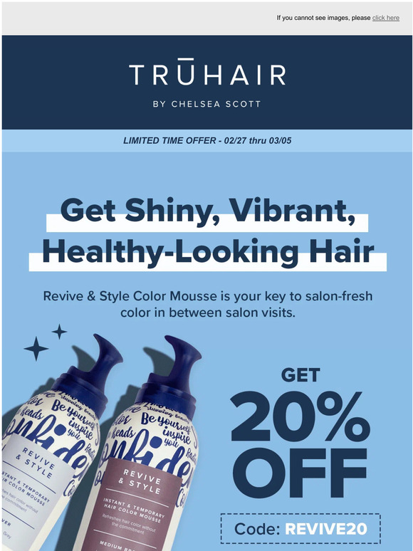 Revive your hair with beautiful color.