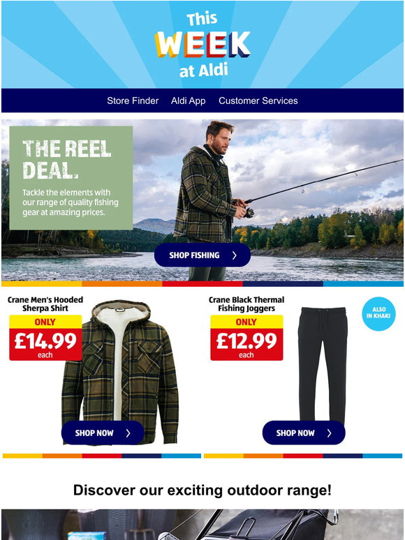 Aldi UK Fishing for a bargain? You won’t beleaf our fishing and