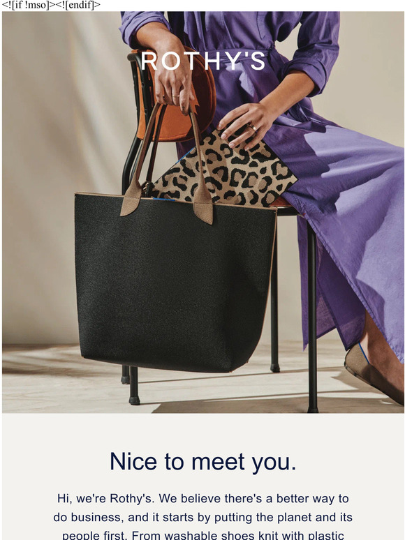 Rothy's to the world of Rothy’s. Milled