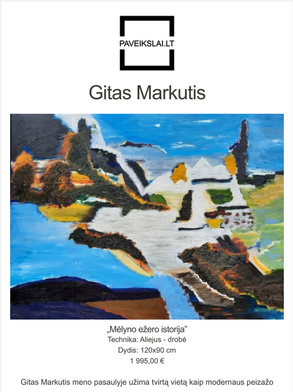 🌲 Gitas Markutis - "Man reikia pievų, laukų ir miškų"