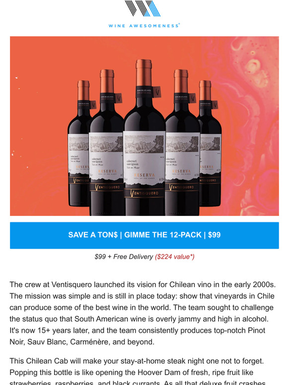 ***$99 case alert... bold meets perfectly jammy w/ this cabernet