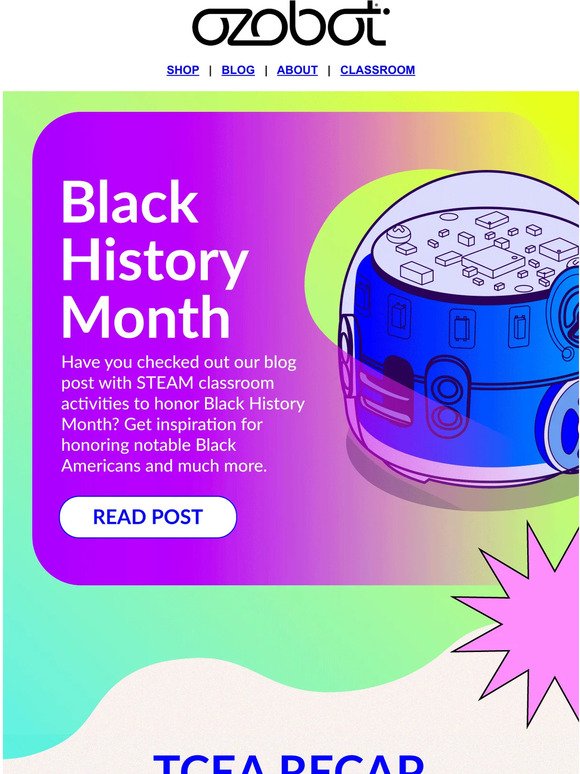 Lots to 💜: Black History Month, STEAM Lessons & More!
