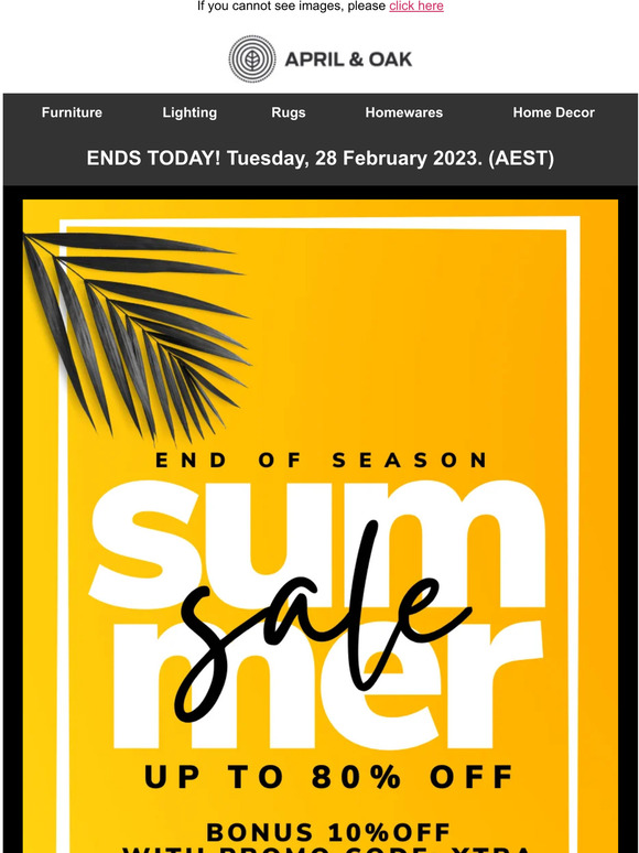 Hot summer deals ending today!
