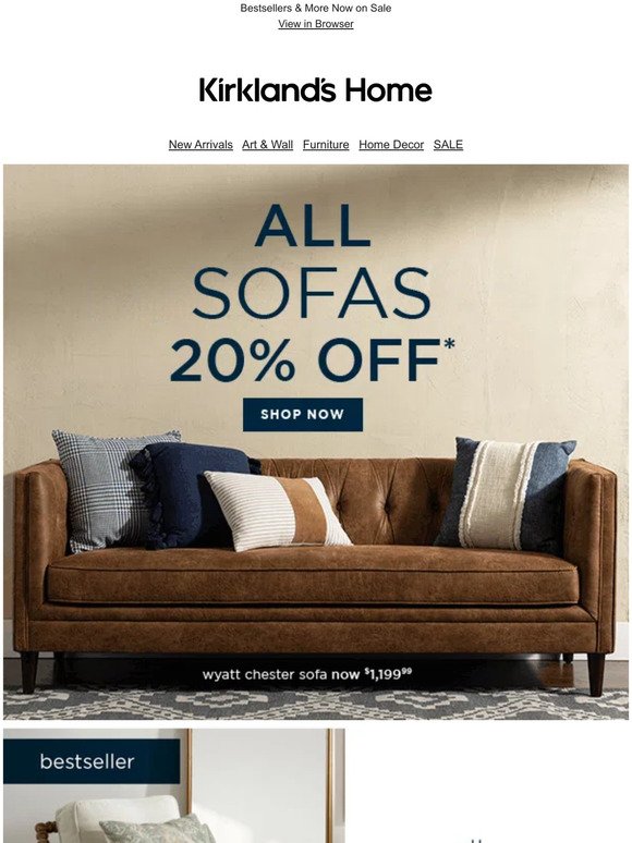 Starting Today: S-A-V-E 20% on All Furniture!