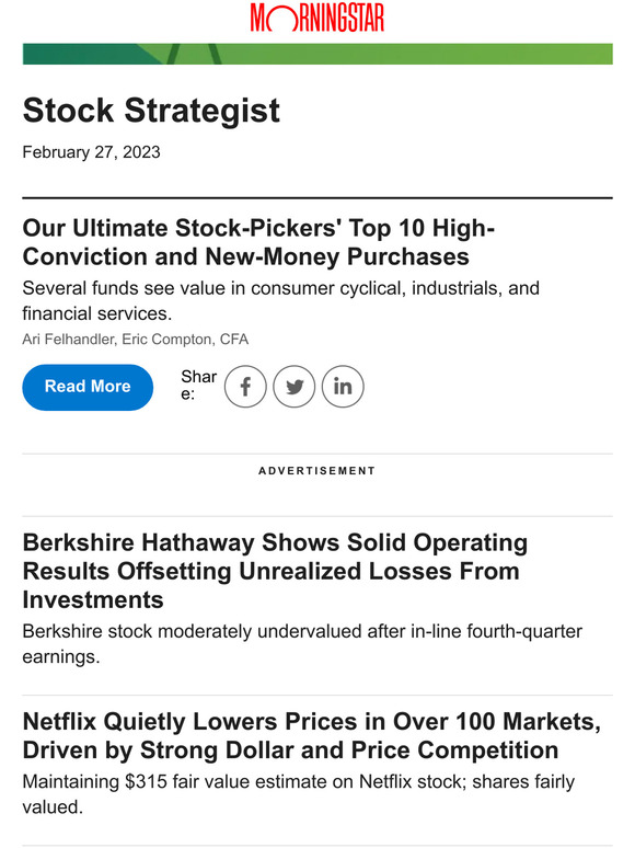 Morningstar Inc.: Our Ultimate Stock-Pickers' Top 10 High-Conviction ...