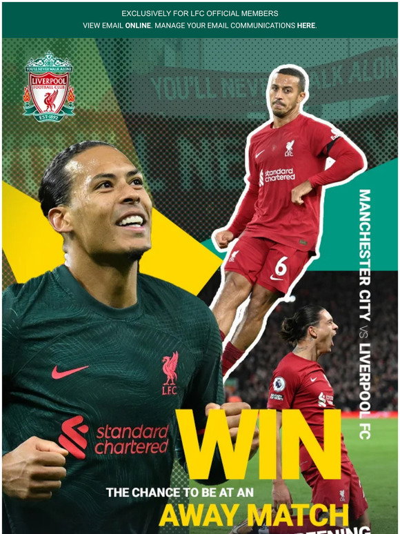 Liverpool FC: Win a place at our Junior Away Match Screening | Milled
