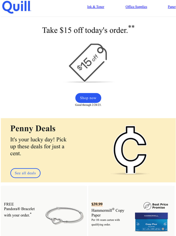 You're invited to Take $15 Off