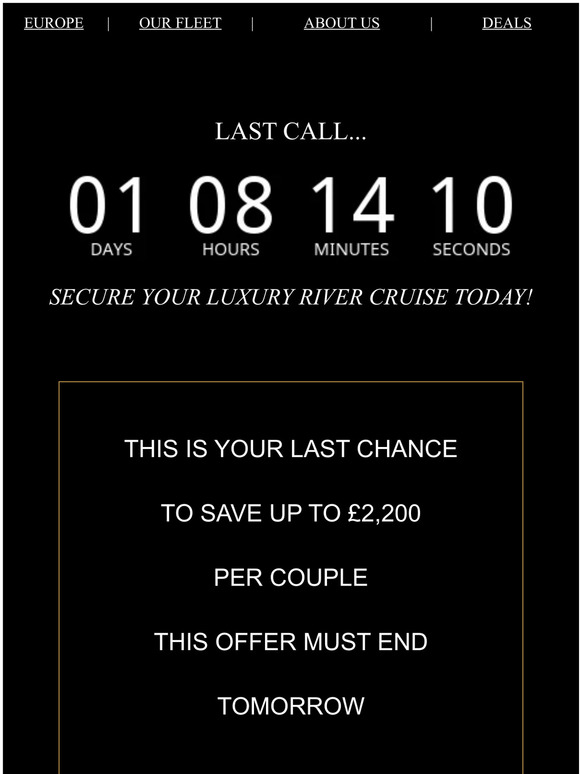 Only 1 day left..