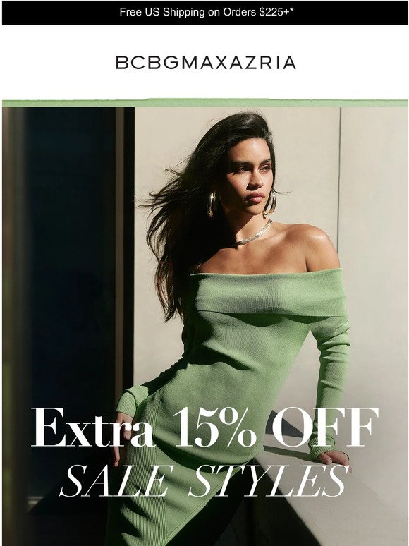 For you: extra 15% off sale!