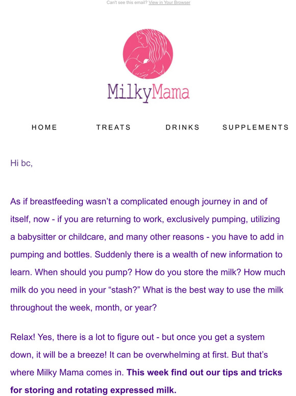 Milky Mama Rotating Your Pumped Milk Supply When To Refrigerate And