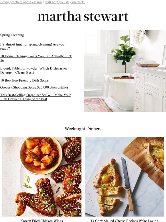 Martha Stewart 10 Home Cleaning Goals You Can Actually Stick To Milled