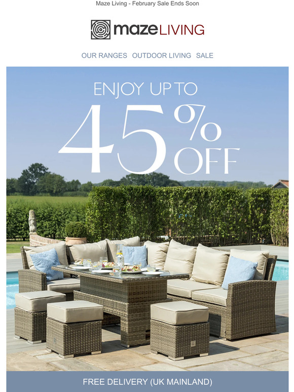 Maze rattan discount garden furniture sale