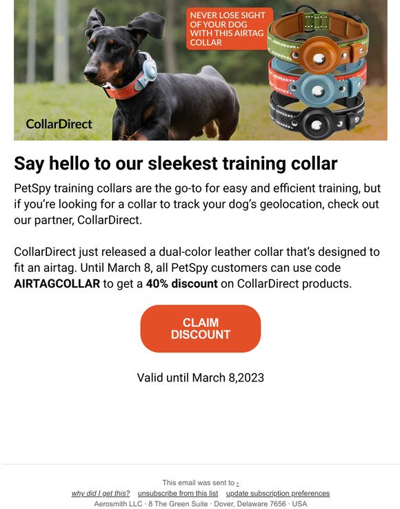 🐾 Save 40% on CollarDirect collars 🐾