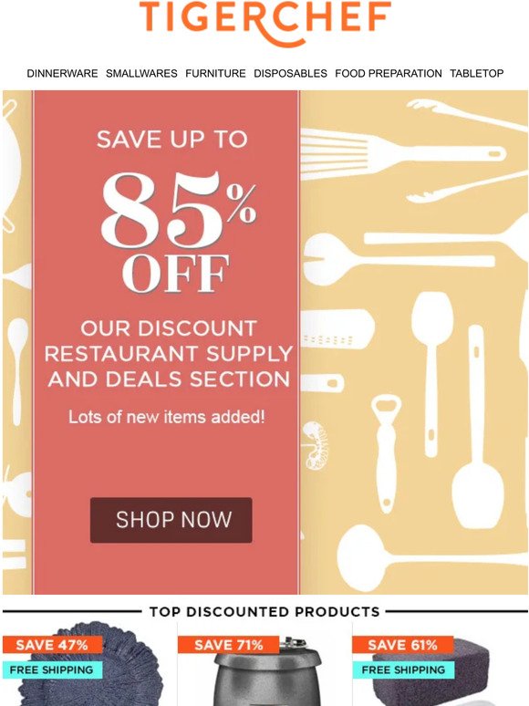 Deal alert: up to 85% off sale items!
