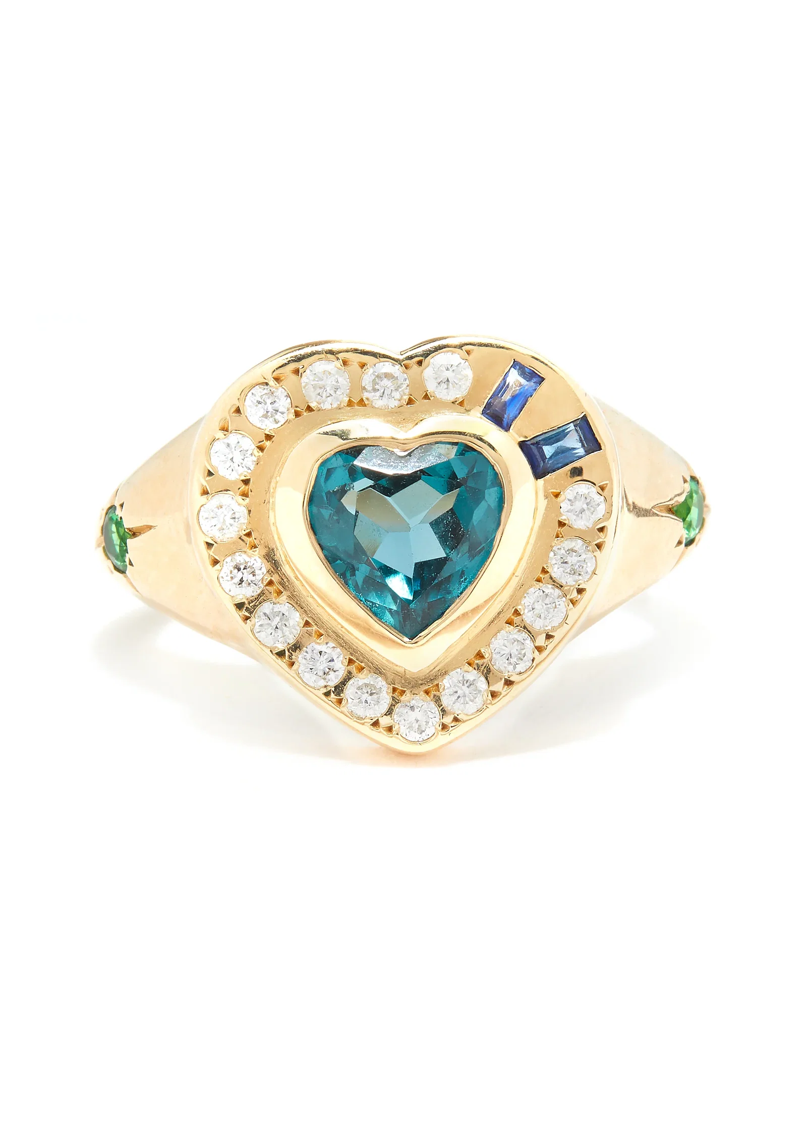 Image of The Corazon Ring with Blue Topaz