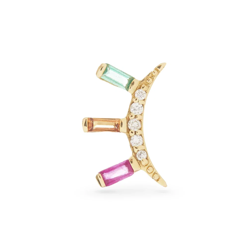 Image of The Ariel-1 Rainbow Moonbeam Stud