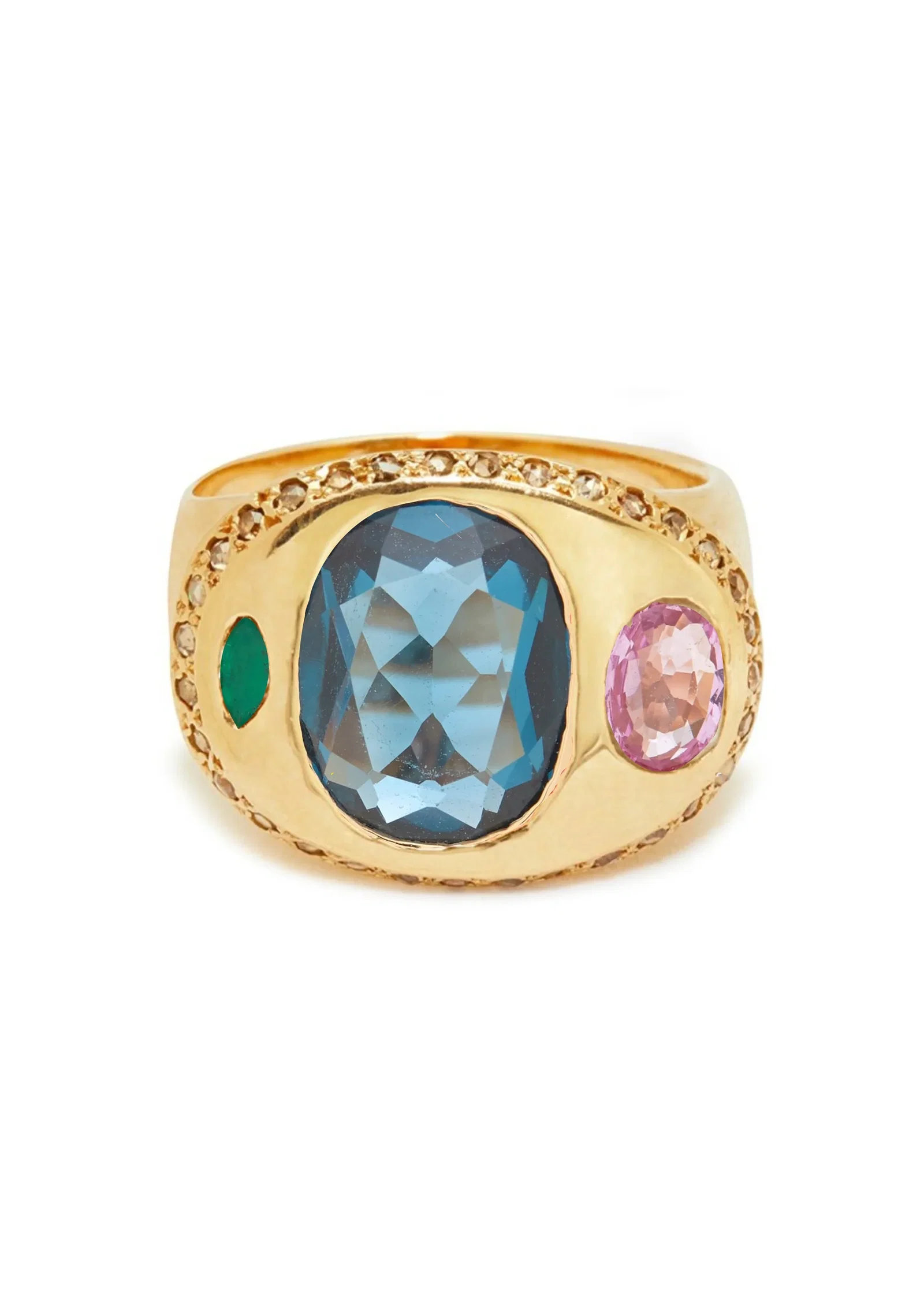 Image of The Ayanna Ring with London Blue Topaz