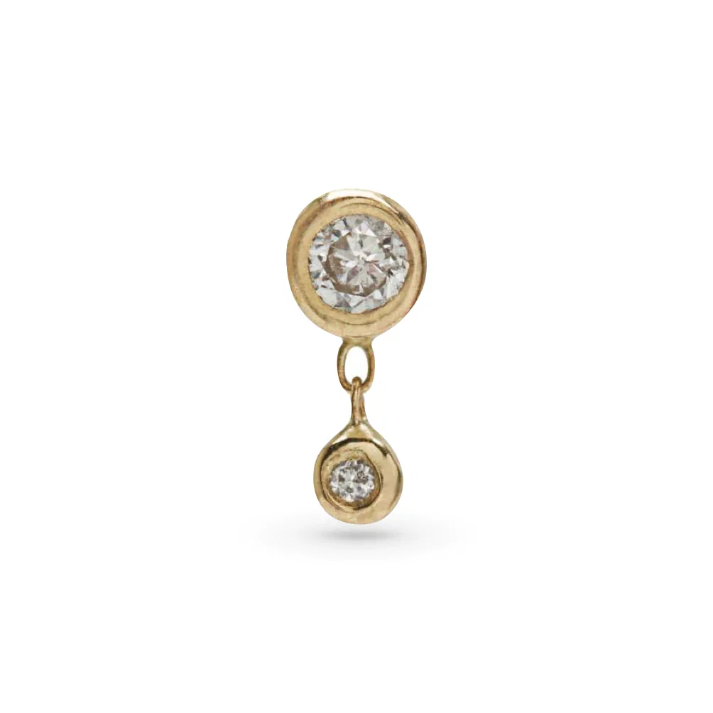 Image of Bezel Stud with Diamond