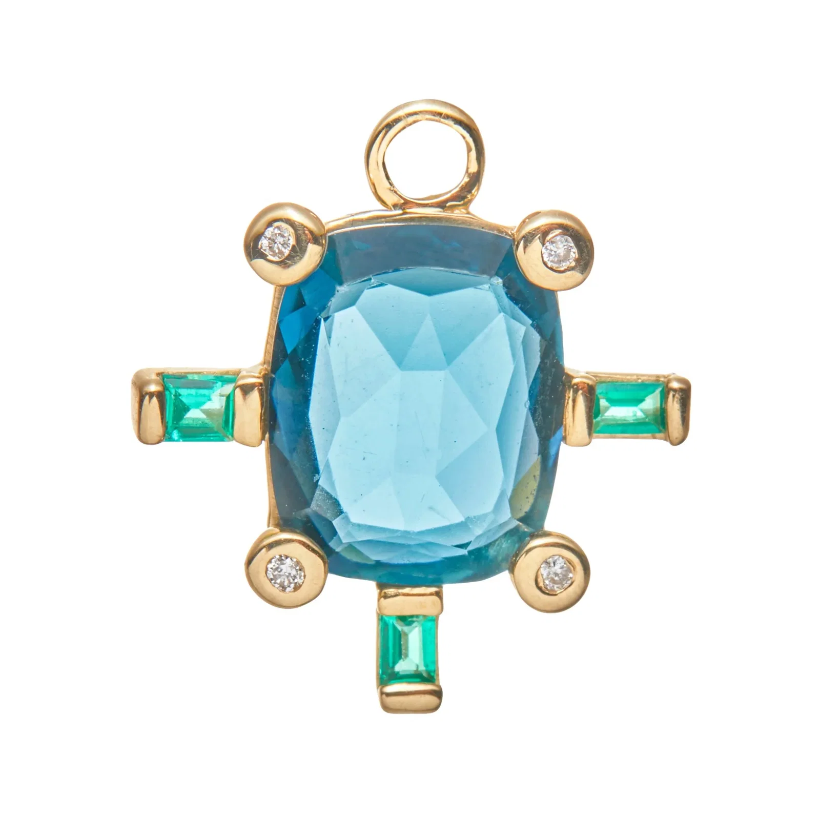 Image of Juno Charm with Blue Topaz
